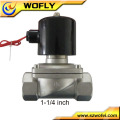 2w250-25B en acier inoxydable 1 pouce 12v / 24v / 110v / 220v / 230v électrovanne d&#39;eau